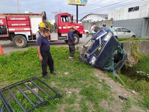 Un muerto y dos heridos en un accidente registrado en la vía Durán-Yaguachi