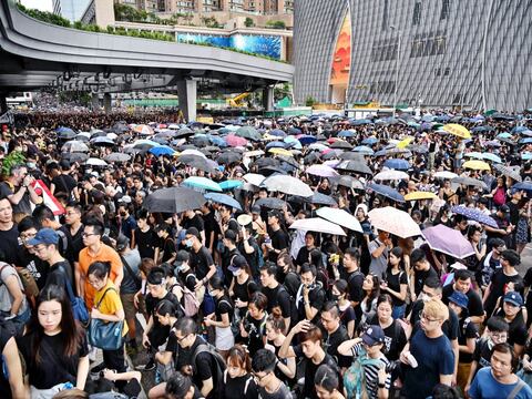 Nueva protesta masiva en Hong Kong contra proyecto de ley