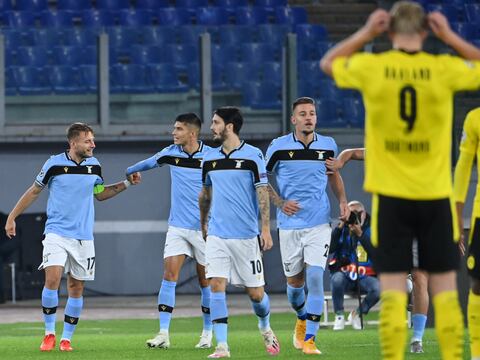 Lazio se impuso 3-1 a Borussia Dortmund en el inicio del Grupo F de la Champions League