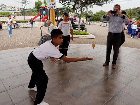 En Guayaquil, niños revivieron juegos de antaño