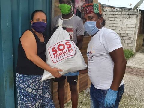 SOS Familia activó la iniciativa Red de Apoyo Emergente Guayaquil para llegar a ayudar a más personas