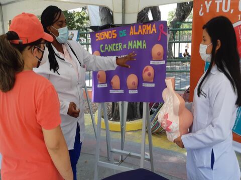 En Guayaquil, charlas y chequeos por la semana de la lucha mundial contra el cáncer de mama