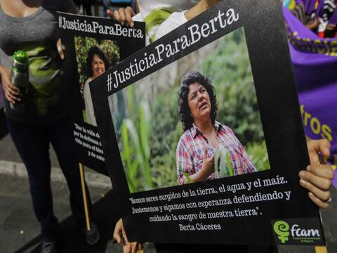 OEA investiga autores intelectuales del asesinato de ambientalista hondureña Berta Cáceres