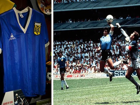 La camiseta histórica con la que Maradona inventó la ‘mano de Dios’ se podría vender en $ 2 millones