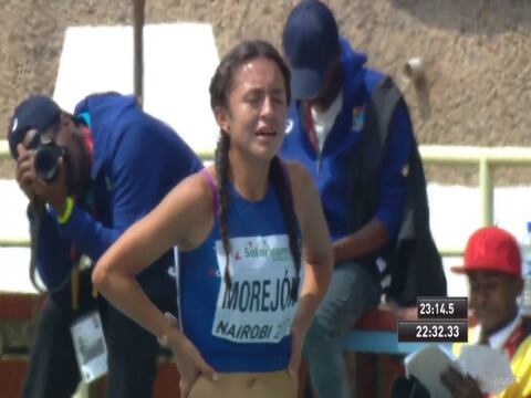 Glenda Morejón logró una medalla de oro en marcha en Nairobi