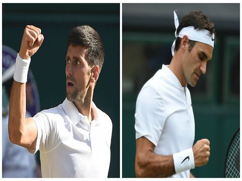 Novak Djokovic y Roger Federer avanzan a octavos de final en Wimbledon
