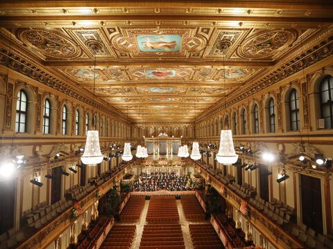 Una sala vacía empañó el Concierto de Año de Nueva de la Filarmónica Viena, pero dejó un mensaje de esperanza