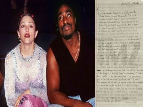 Madonna solicita a juez que bloquee subasta de carta de Tupac Shakur