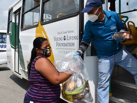 La fundación Young Living Ecuador vio en la pandemia una oportunidad para ayudar a Guayaquil