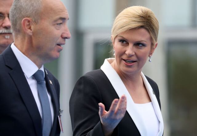 Kolinda Grabar - Kitarovic, presidenta de Croacia, pidió licencia para apoyar a selección