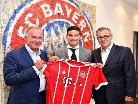 James Rodríguez, “orgulloso” de defender al Bayern Munich