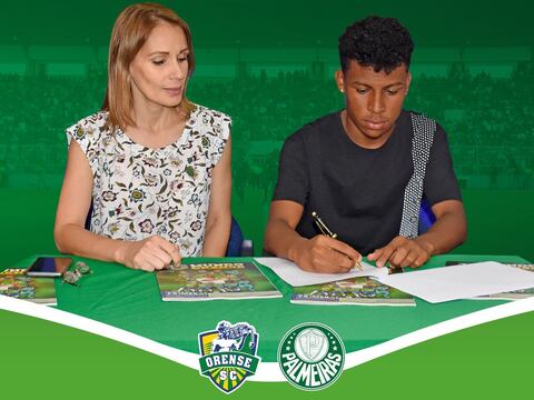 Érick Plúas fue cedido a préstamo al Palmeiras desde Orense SC