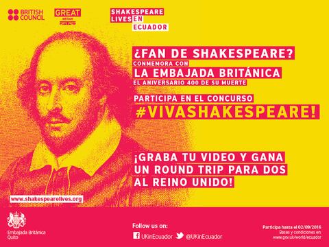 Concurso audiovisual para conmemorar a William Shakespeare