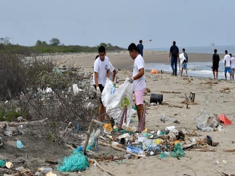 3,6 toneladas de desechos marinos se retiran de Puná
