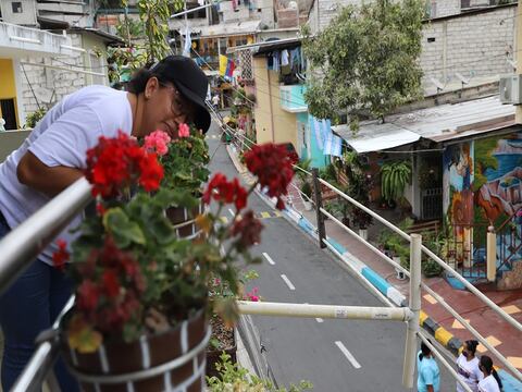 Balcones floridos, una tendencia que no muere en vecindarios de Guayaquil