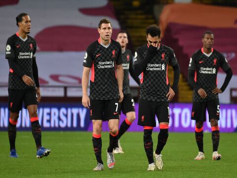 Liverpool, vigente campeón de la Premier League, se lleva una paliza en su visita al Aston Villa