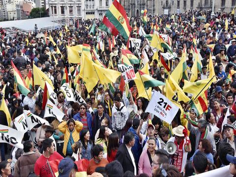 Marchas en Bolivia contra Evo Morales