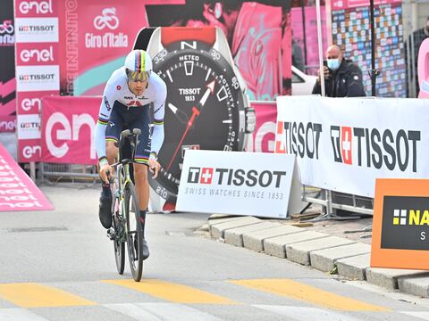 Filippo Ganna fue el más rápido en la etapa 14 del Giro de Italia, con Jhonatan Narváez como mejor latinoamericano