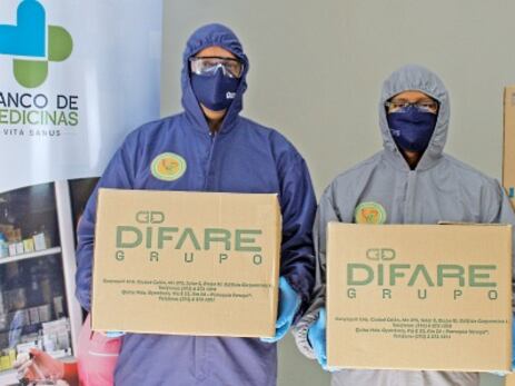Difare se alió a Diakonía y a otras iniciativas para dar medicinas, alimentos y otros insumos durante la pandemia del COVID-19