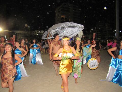 Coloridos rituales y danzas motivaron al cuidado del medio ambiente en Santa Elena