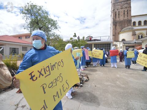 Trabajadores de asilo realizaron protesta en Cuenca tras estar impagos durante cuatro meses