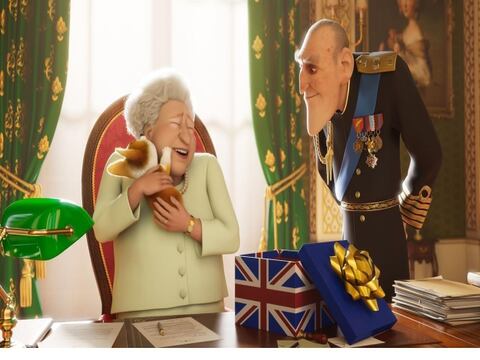 Mascotas de la reina Isabel II inspiran filme animado