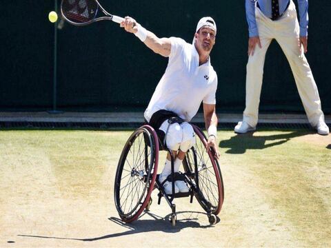 En su tercer Grand Slam en silla de ruedas, Gustavo Fernández gana en Wimbledon 