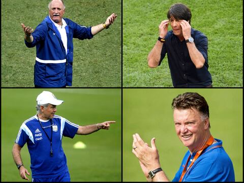 Cuatro técnicos que aspiran ganar el Mundial de Brasil 2014