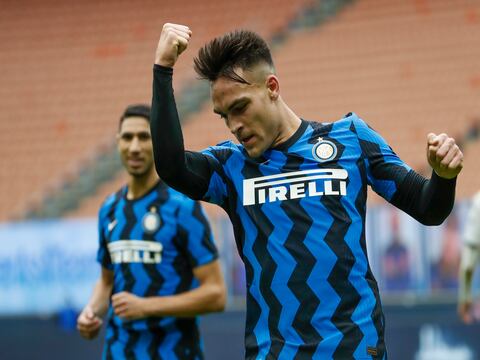 Hat-trick de Lautaro Martínez en la victoria del Inter de Milán, que lo deja líder de la Serie A