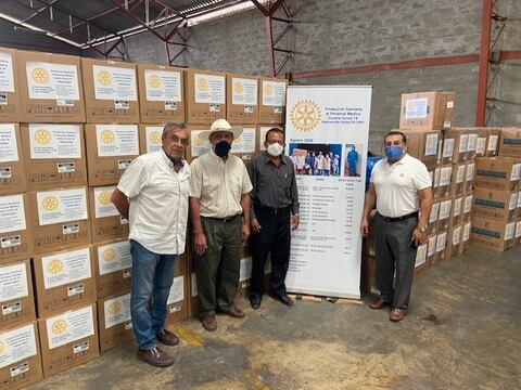 Club Rotario de Guayaquil donó implementos de bioseguridad para 30 hospitales de 12 provincias de Ecuador