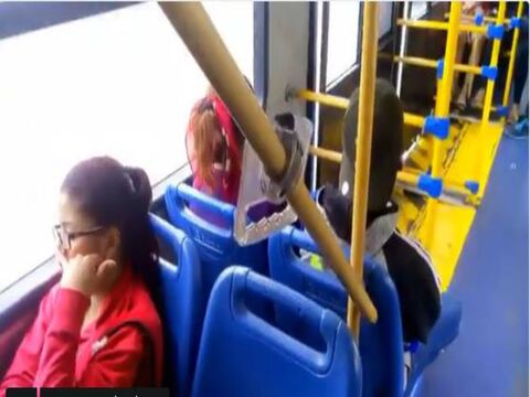 Tubo se desprendió en bus de Metrovía y golpeó a pasajero