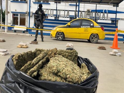 81 kilos de marihuana decomisados en el cantón Huaquillas