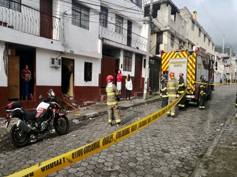 Adulto mayor sufre quemaduras tras deflagración de GLP en el sur de Quito