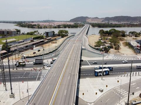 Guayaquil y Daule abren el puente que dejaría atrás los atascos en la urbanización La Joya