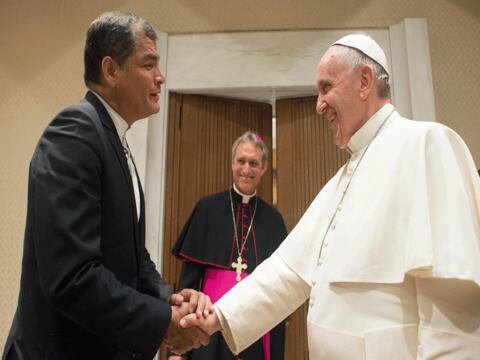 Papa Francisco recibió en audiencia a Rafael Correa