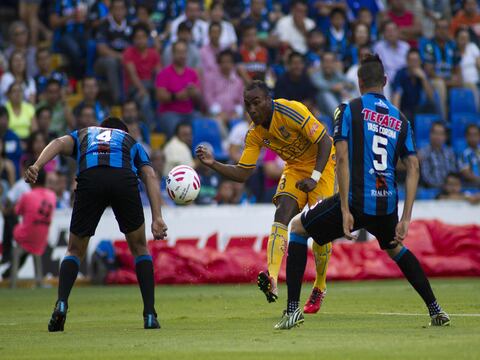 Joffre Guerrón anotó en la victoria de Tigres 3-1 sobre Querétaro